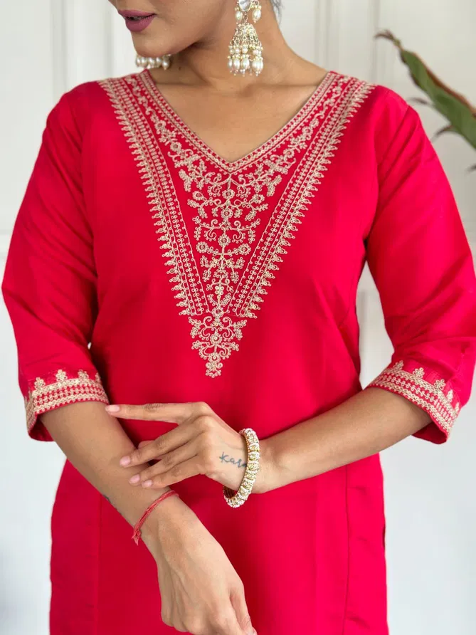 Kara Roman Silk Slawar Kameez Exporters In India